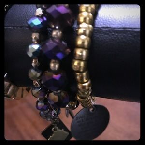 Beaded charm bracelet